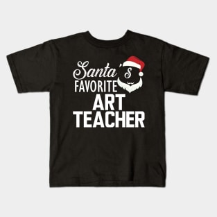 Art Teacher - Santa's favorite art teacher Kids T-Shirt